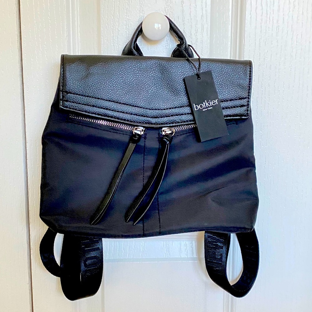 Botkier Trigger Mini Backpack (Nylon) in Black
